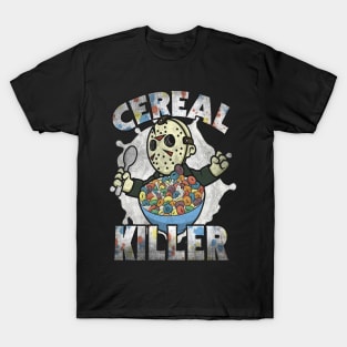 Cereal Killer Funny Retro 80s Horror Parody T-Shirt